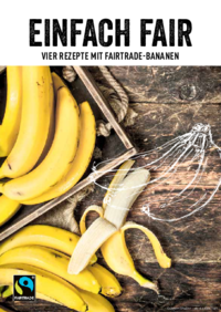 Broschüre mit 4 FAIRTRADE-Bananen-Rezepten