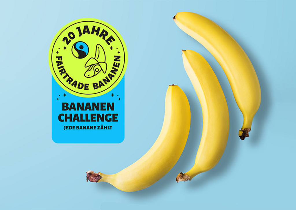 Ziel mehr Bananen FAIRTRADE als Challenge: erreicht