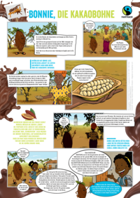 <p>Zielgruppe: Kinder 8-12 Jahre</p>
<p>Inhalt: Kakao (Anbau, Verwendung der Prämie, Wiederholungsfragen, Suchsel, Slogankreationsaufruf, Factbox)</p>